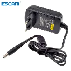 Adattatore convertitore ESCAM 12V 2A AC 100V-240V DC 12V 2A 2000mA alimentatore EU UK AU US Plug 5.5mm x 2.1mm per telecamera IP CCTV