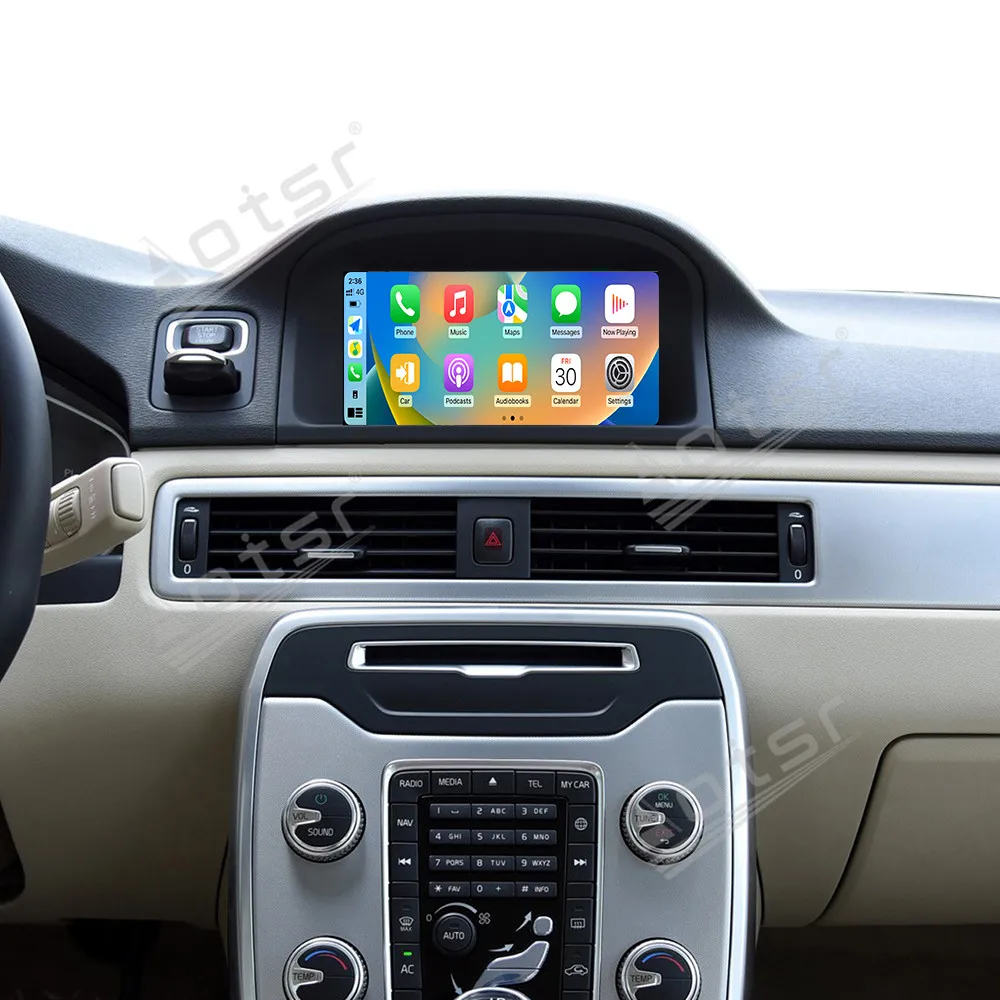 

7-дюймовый Android CarPlay автомобильный радиоприемник для Volvo S80L 2012-2015 S80 AI сенсорный экран мультимедийный плеер GPS-навигация автоаксессуары DSP