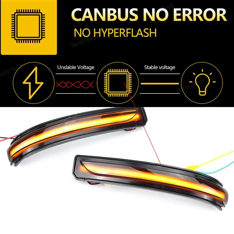 Dynamic Blinker Turn Signal Light Side Mirror Indicator LED Flashing Light for Mercedes Benz A B Class W169 W245 2008 2009-2012