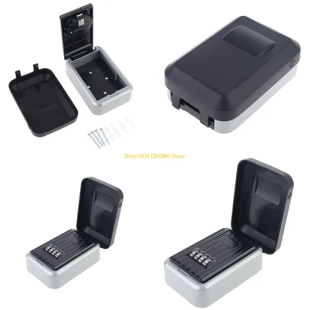 K0EA 4 Digit Spare for Key Safe Storage Box for Home Family Realtor Waterproof Push Button Code Combination Password Security
