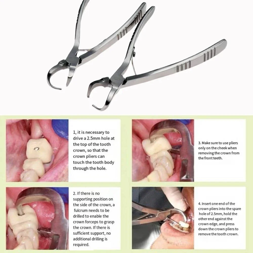 Dentals Tools Crown Extractor Plier Teeth Crown Remover