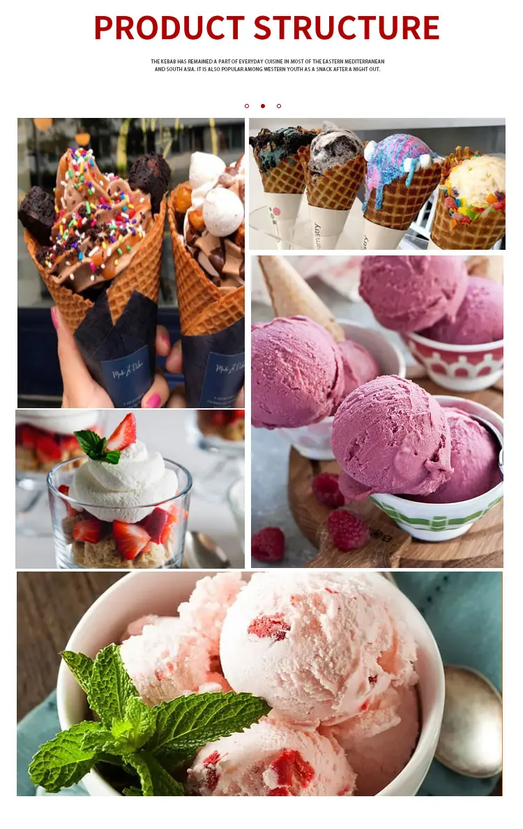 Vertical Full Stainless Steel Ice Cream Machine Hot Selling Same Model for Wholesale Stalls