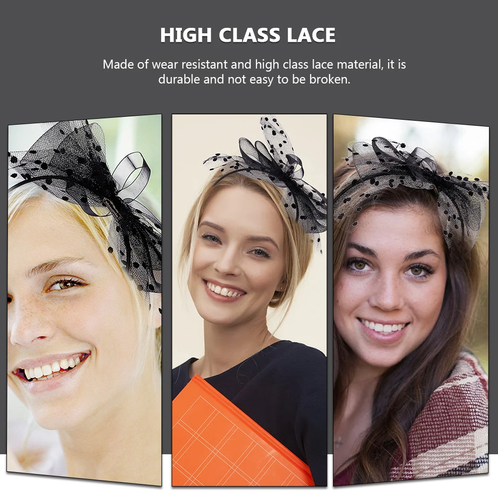 

Прочная кружевная повязка на голову, аксессуары для волос для девочек, креативный головной убор, реквизит для фотосессии, рождественский подарок, инструмент для волос