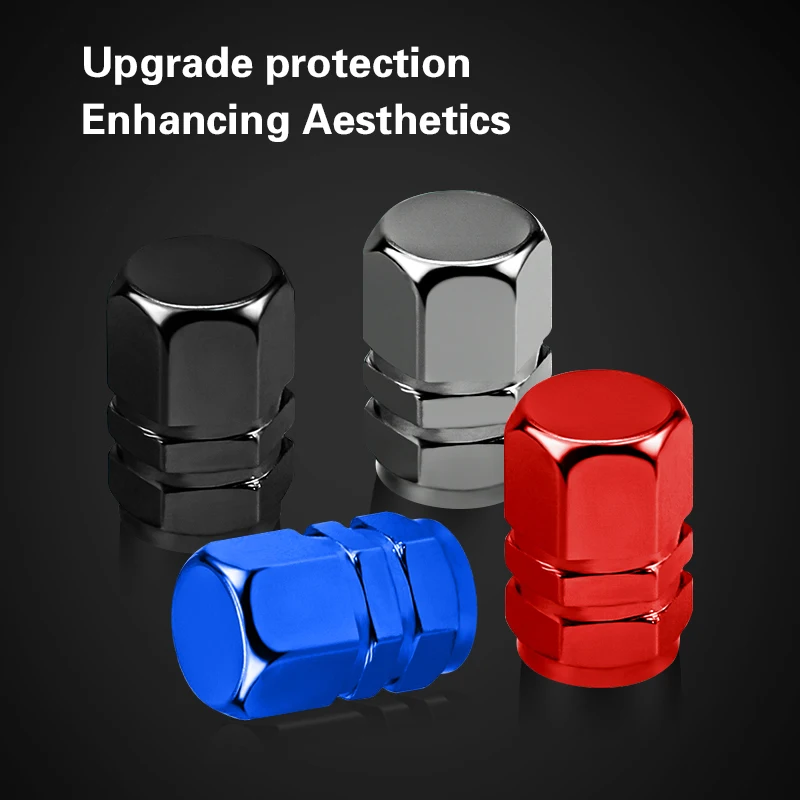 4Pcs Aluminum Alloy Car Wheel Tire Valve Caps Stem Cover For BMW Audi Mercedes-Benz Honda Toyota Ford Jeep SEAT KIAHyundai Tesla