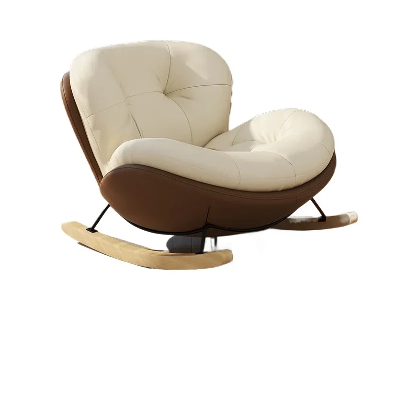 chair household light luxury balcony reclining leisure recliner adult rocking chair lazy sofa bedroom living room single chair