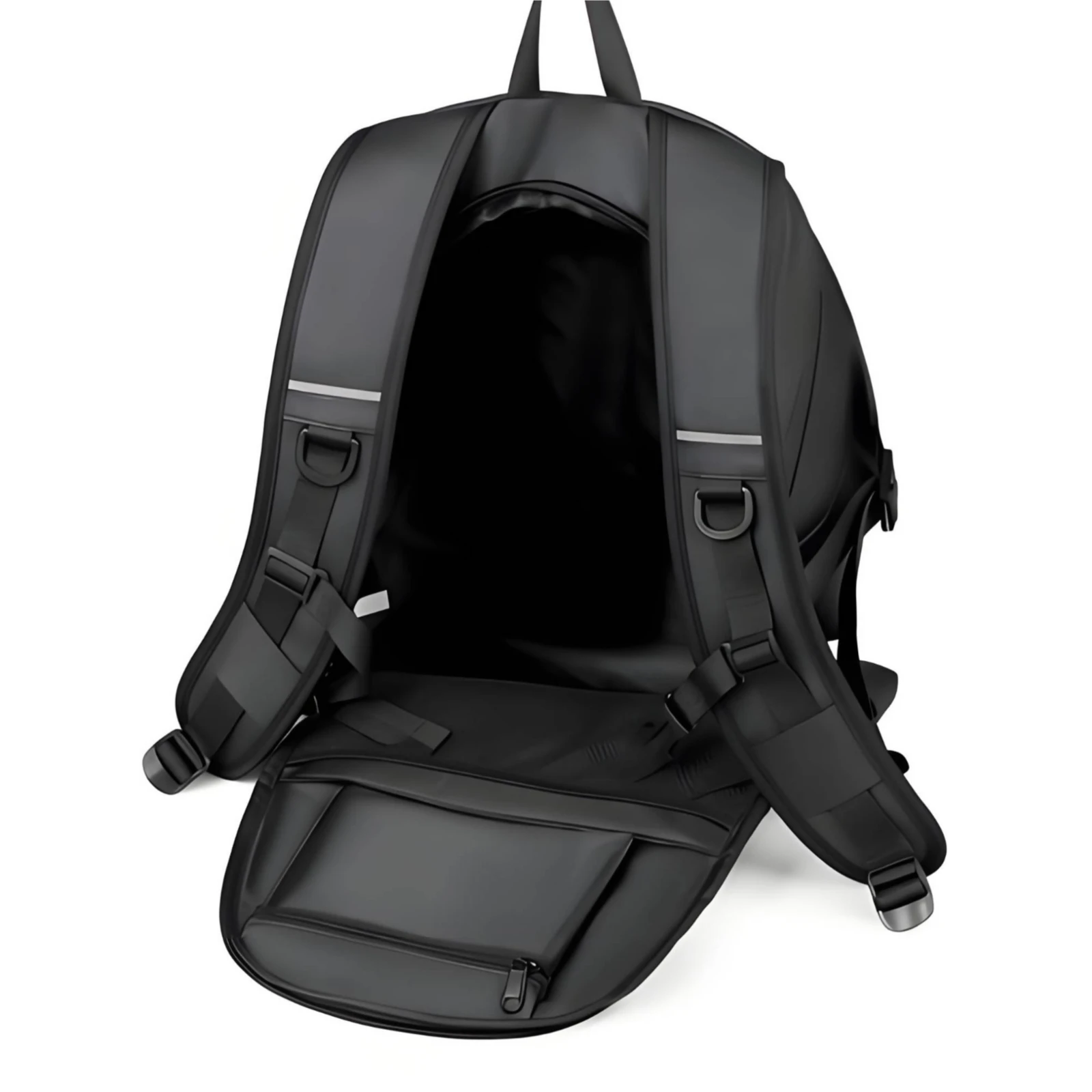 Motorcycle Backpack with Helmet Holder Water-Repellent Motorcycle Riding Pack Storage Bag Double-Shoulder Multi-Functional