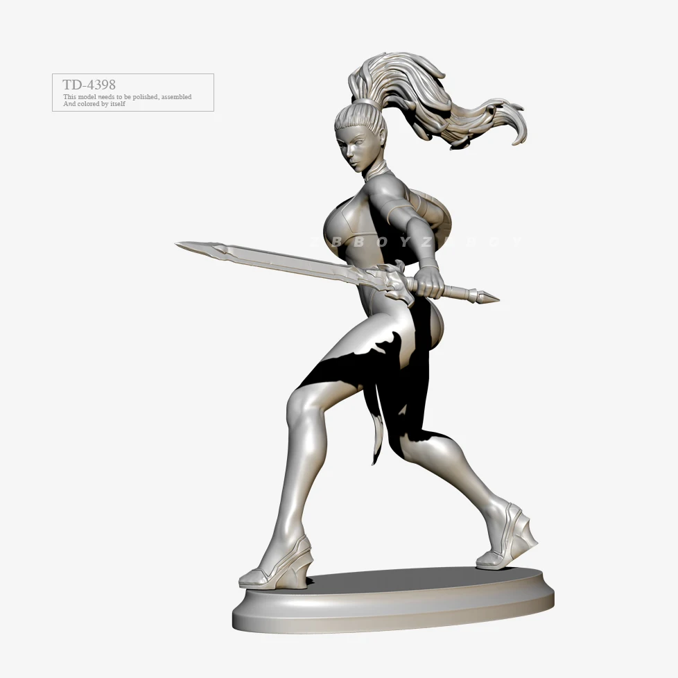

50MM 75MM Resin model kits figure beauty colorless and self-assembled （3D Printing ）TD-4398