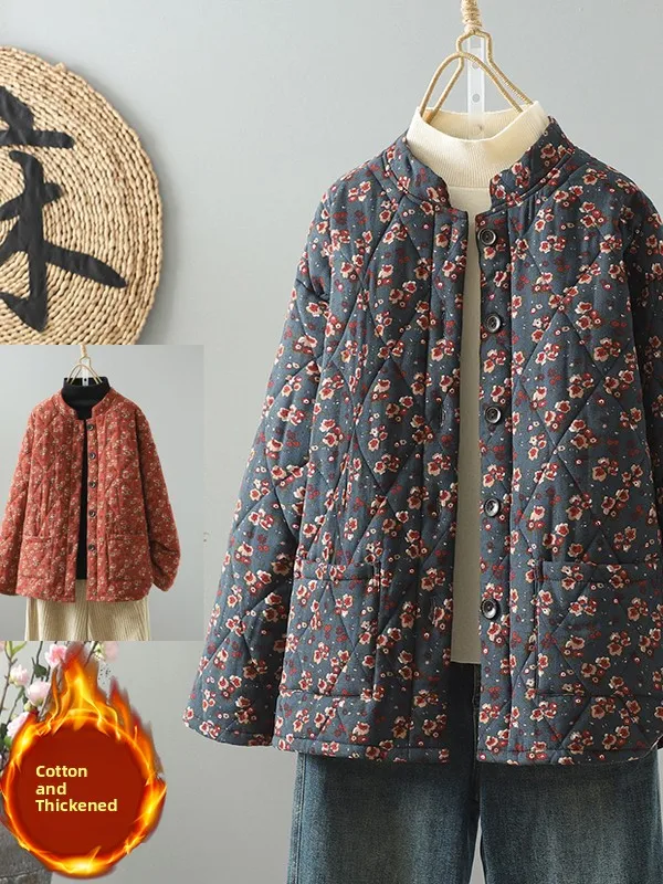 

Аутентичные женские свободные повседневные джинсы из хлопка на осень-зиму, осень-зима 2023, с длинным воротником-стойкой Big kets Thiened