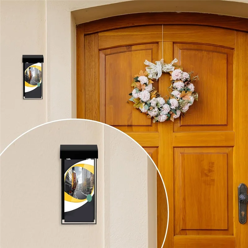 ABZV-ฝาปิดอะคริลิคใสกันน้ํากลางแจ้งผู้ถือโบรชัวร์ 4X9 นิ้ว Wall Mount วรรณกรรมกล่องสําหรับแผ่นพับเมนู