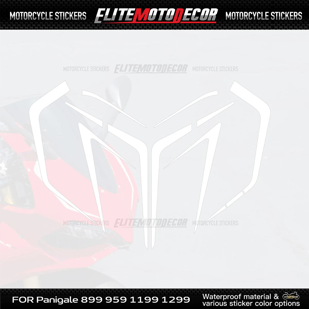 For Panigale 899 959 1199 1299 Motorcycle Body Line Stickers  Waterproof Vinyl Decals Racing Bike Decor Accessories Multi