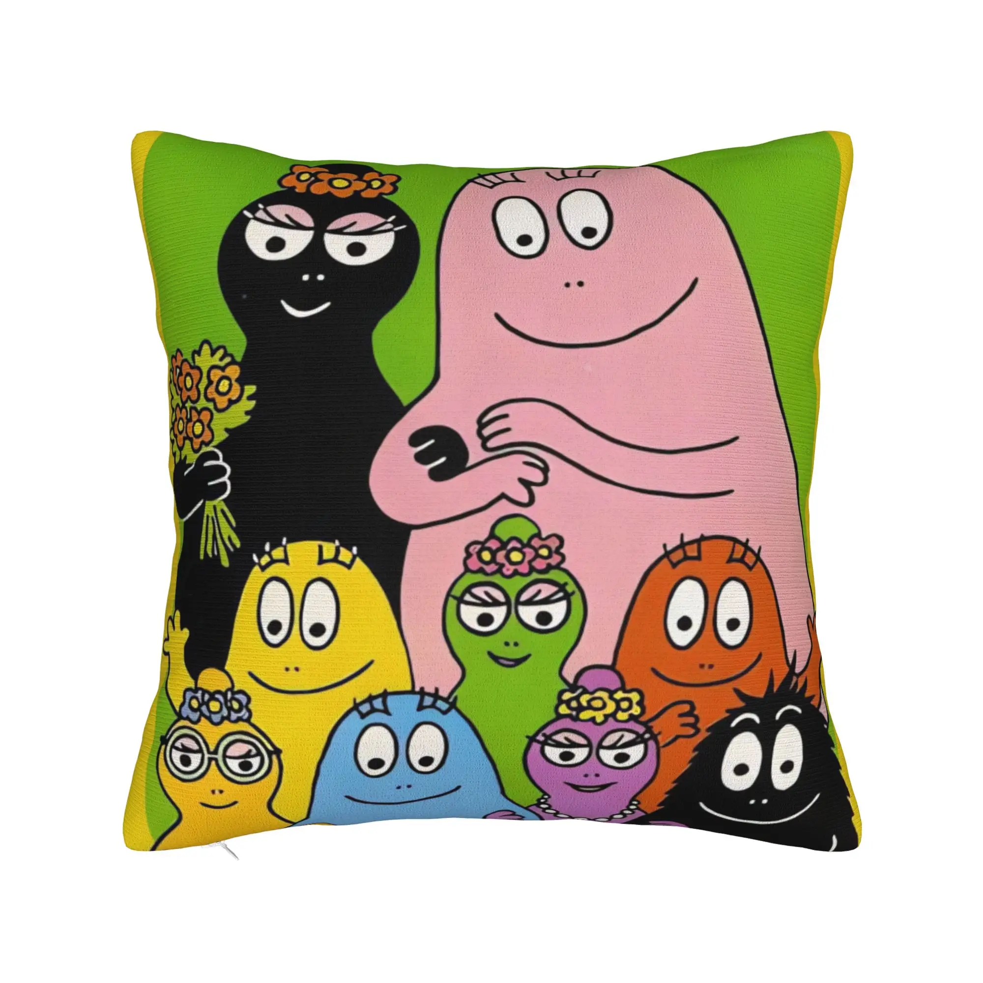 Barbapapa Barbamama Pillow Case  Cute Funny Pillow Cover Comfy Pillowcases For Sofa Home Decoration