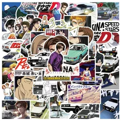 10/30/50/100pcs Racing Anime Initial D Stickers Cool Graffiti Decals Skateboard Phone Case Car Diary Cartoon Waterproof Sticker