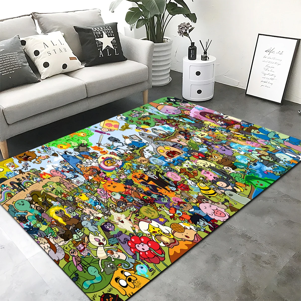 Anime carpet Adventure Time HD Children's room Living room,bedroom,kitchen,bathroom,foot mat,hotel EP mat rugs home alfombra