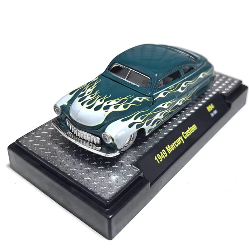 M2 Diecast 1:64 Scale 1949 Mercury Custom 1941 Willys Simulation Alloy Toy Car Model Static Decoration Display Gifts