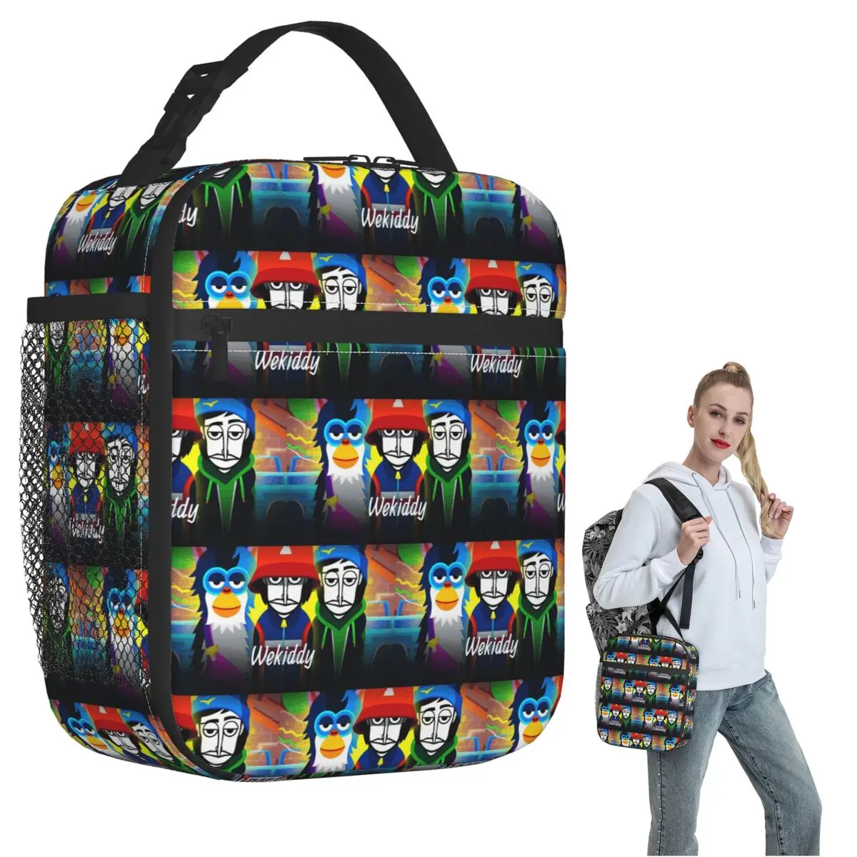Incredibox Music Video Game Insulated Lunch Bag for Women Kids Portable Food Boxes Thermal Lunch Box Tote