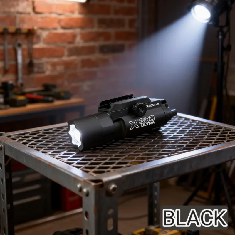 

Универсальный тактический фонарь X300 для 20-мм рельсовых систем на страйкбольных пистолетах, прочная конструкция для использования в условиях активного отдыха на природе