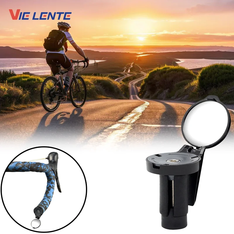 1pc Fahrrad Rückansicht Konvexen Spiegel Lenker Drop Bar Montieren Acryl Objektiv Zurück Anblick Reflektor Licht Gewicht Fahrrad Zubehör