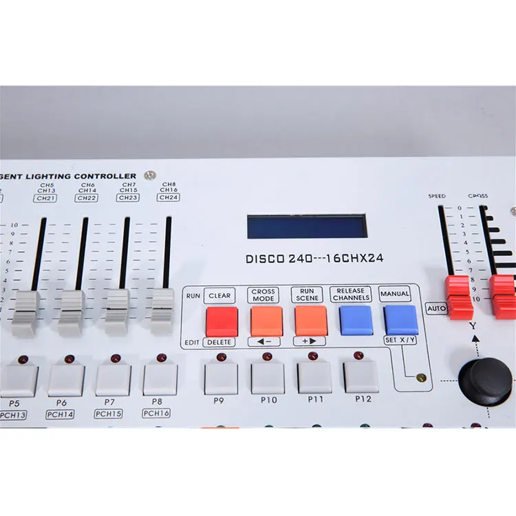 Kontroler oświetlenia scenicznego DMX 240 z wyświetlaczem LCD, konsola DJ