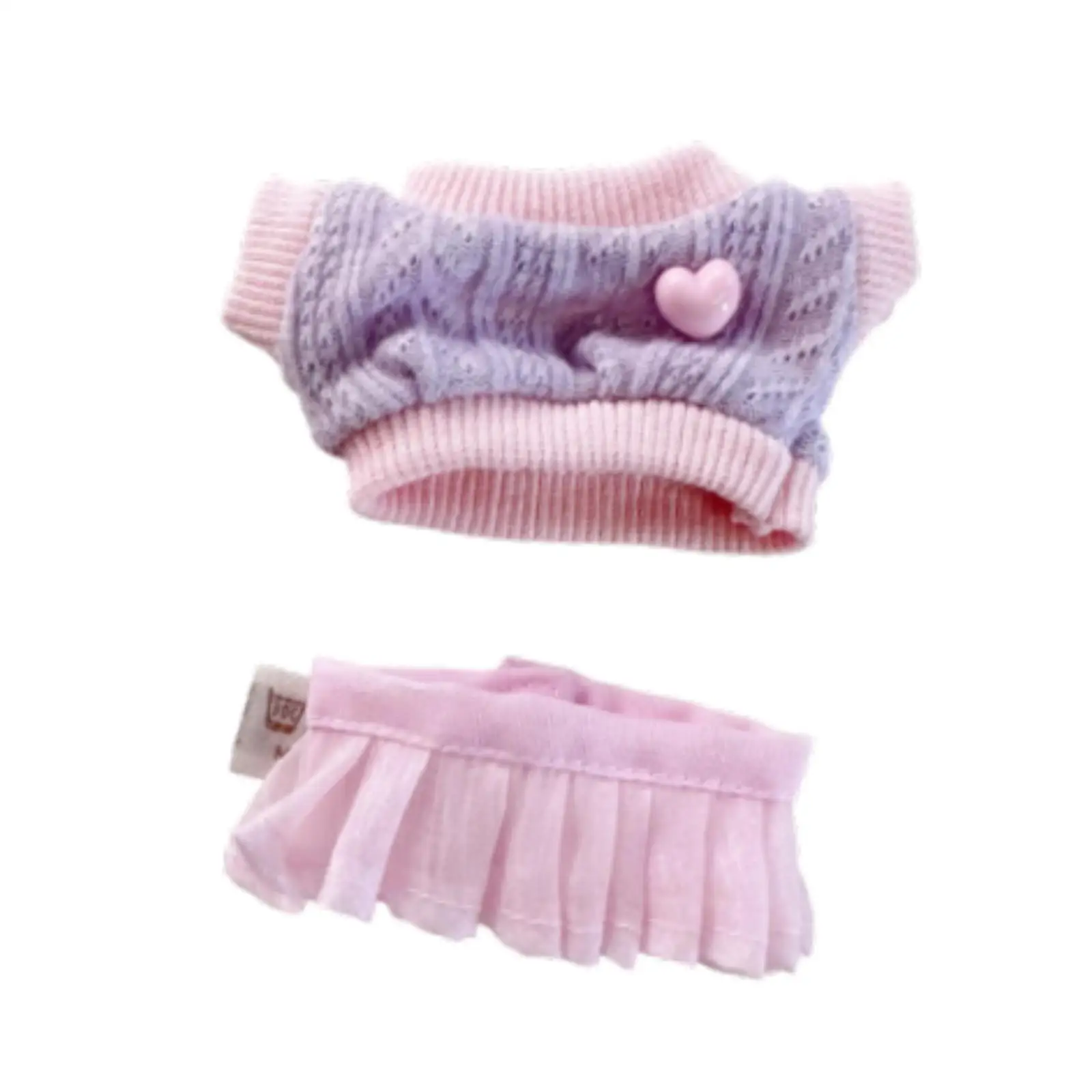 Gevulde poppenkleertjes Foto rekwisieten DIY Educatief aankleden voor pop van 17 cm en 15 cm