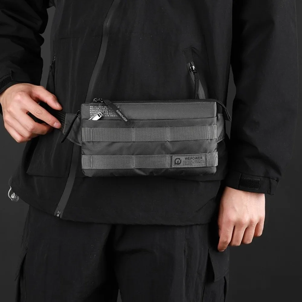 High Quality Vintage Style Men Waist Pack Multifunctional Small Size Fanny Bag Simple Design Shoulder Bag Outdoor Activities