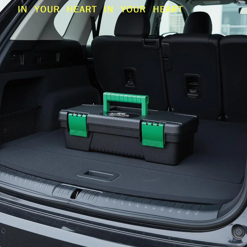 【X】10Inch Tool Box Plastic Tool Storage Case For Carpentry Electrical Repairs Tool Handheld Toolbox Storage Box Plastic Toolbox