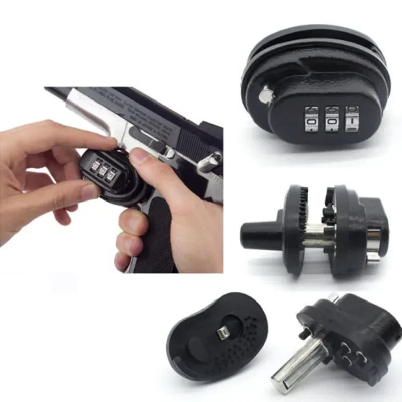 Universal trigger lock alloy combination lock rifle key protection safety device accessories