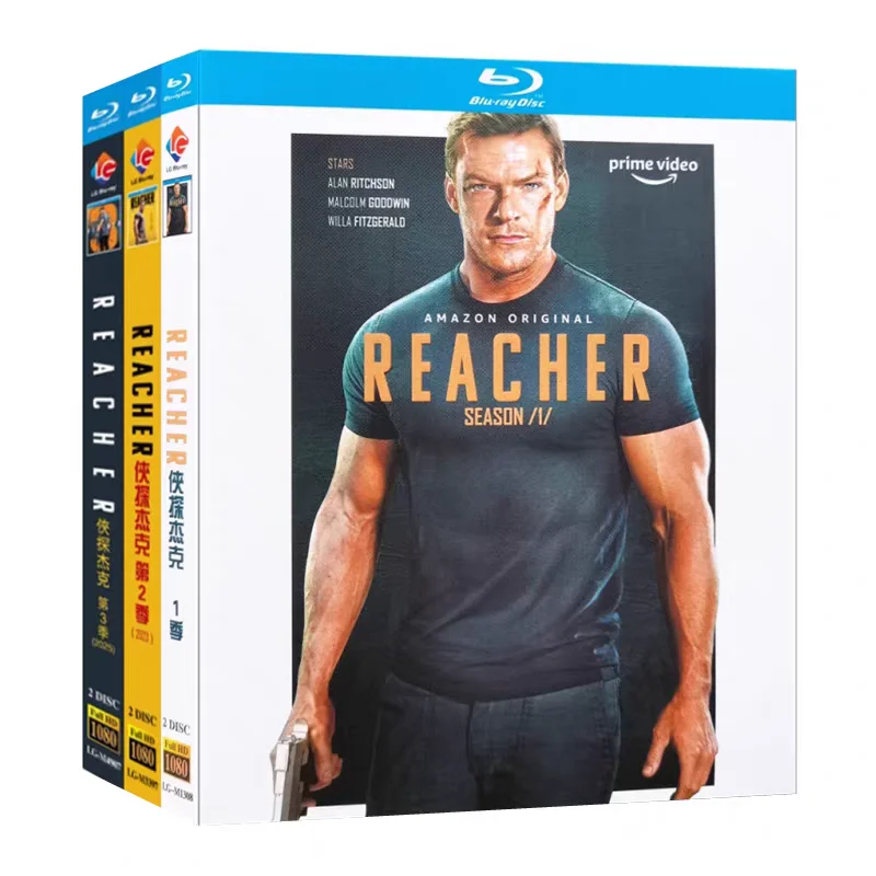 

Blu-ray HD US TV Series Jack Reacher Seasons 1–3 Box Set with English Chinese Traditional Japanese Subtitles