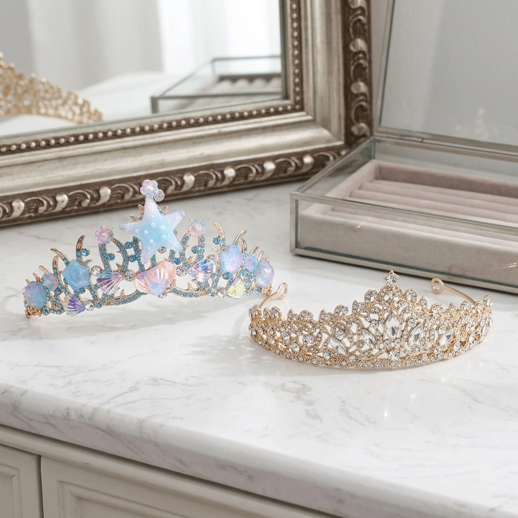 Women'S Wedding Accessories - تاج عروس مرصع بالأحجار الكريمة، إكسسوارات