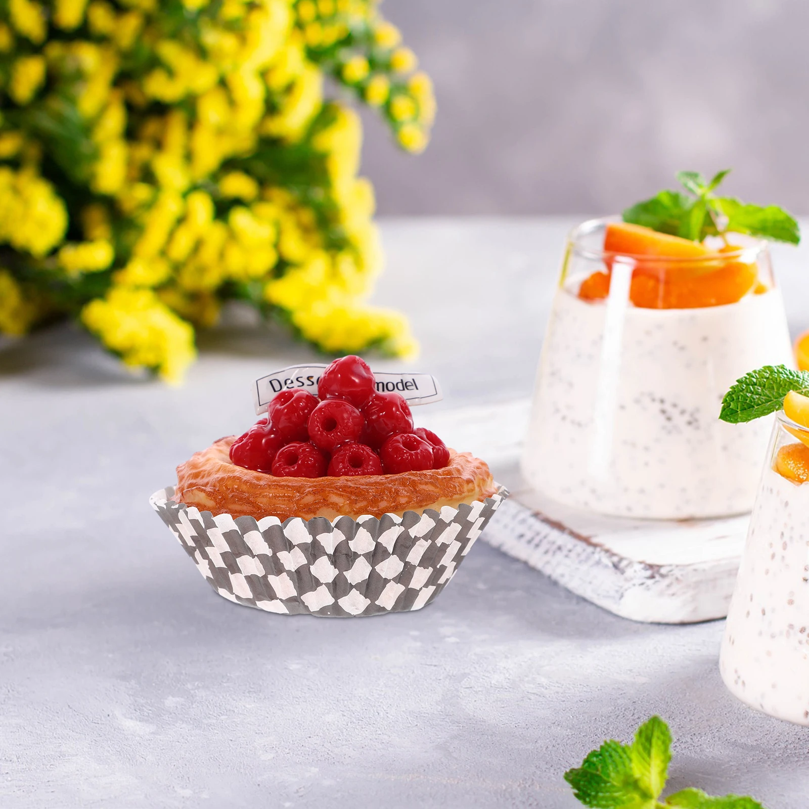 

100Pcs Cupcake Liners Muffin Baking Cups High Temp Resistant Simple Design Party Dessert Supplies Cupcake Paper Cups