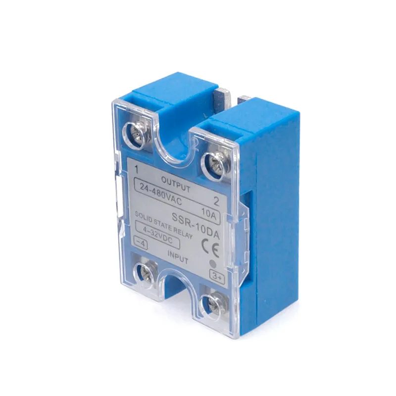 1PCS SSR Single Phase Solid State Relay 10/25/40/60/80/100/120DA DD DC Control AC/DC Control DC SSR White Or Blue Shell