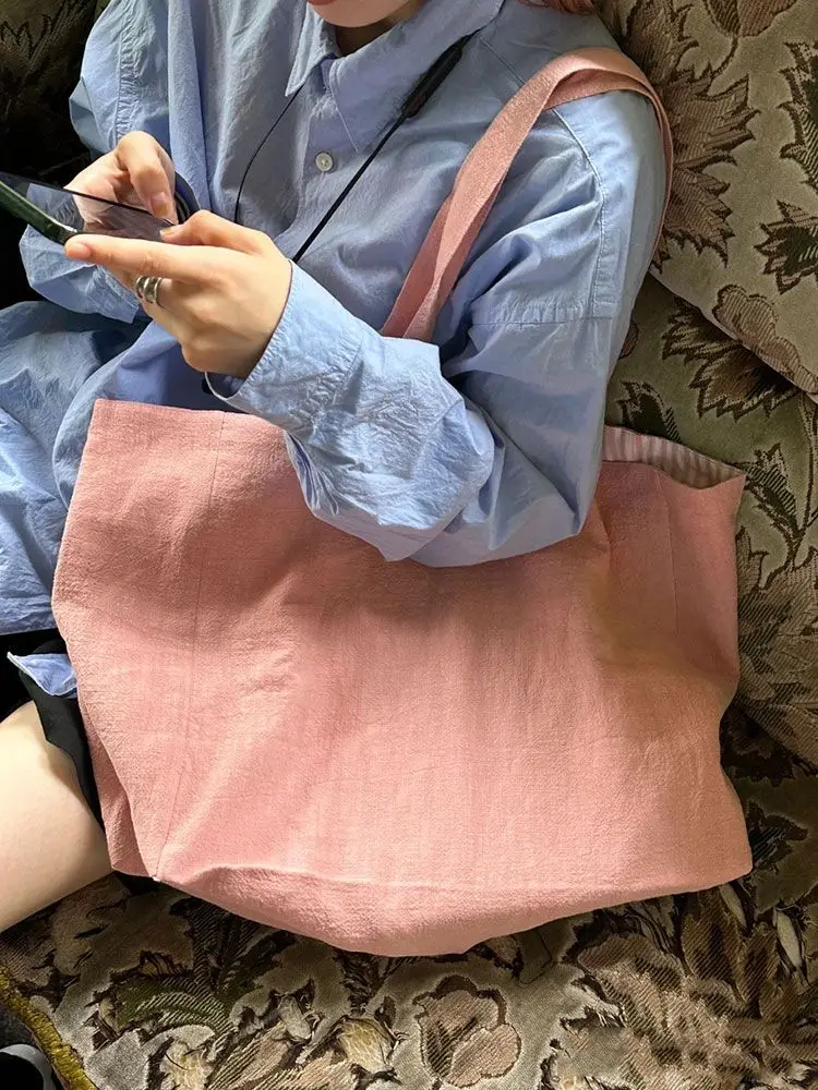 Summer Letters Large Capacity  2024 Casual Handbag Tote Bags Women Commute Shoulder Bag