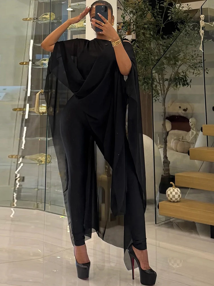 

Sisterlinda пляжный комплект из 3 предметов, женский спортивный костюм, хипстерские нерегулярные сетчатые накидки + камзол + леггинсы, одинаковые эластичные уличные наряды