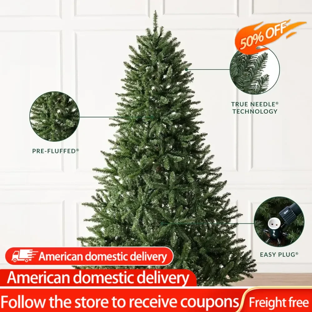 6.5ft Unlit Classic Evergreen Spruce Premium Artificial Christmas Tree Product Dimensions	51