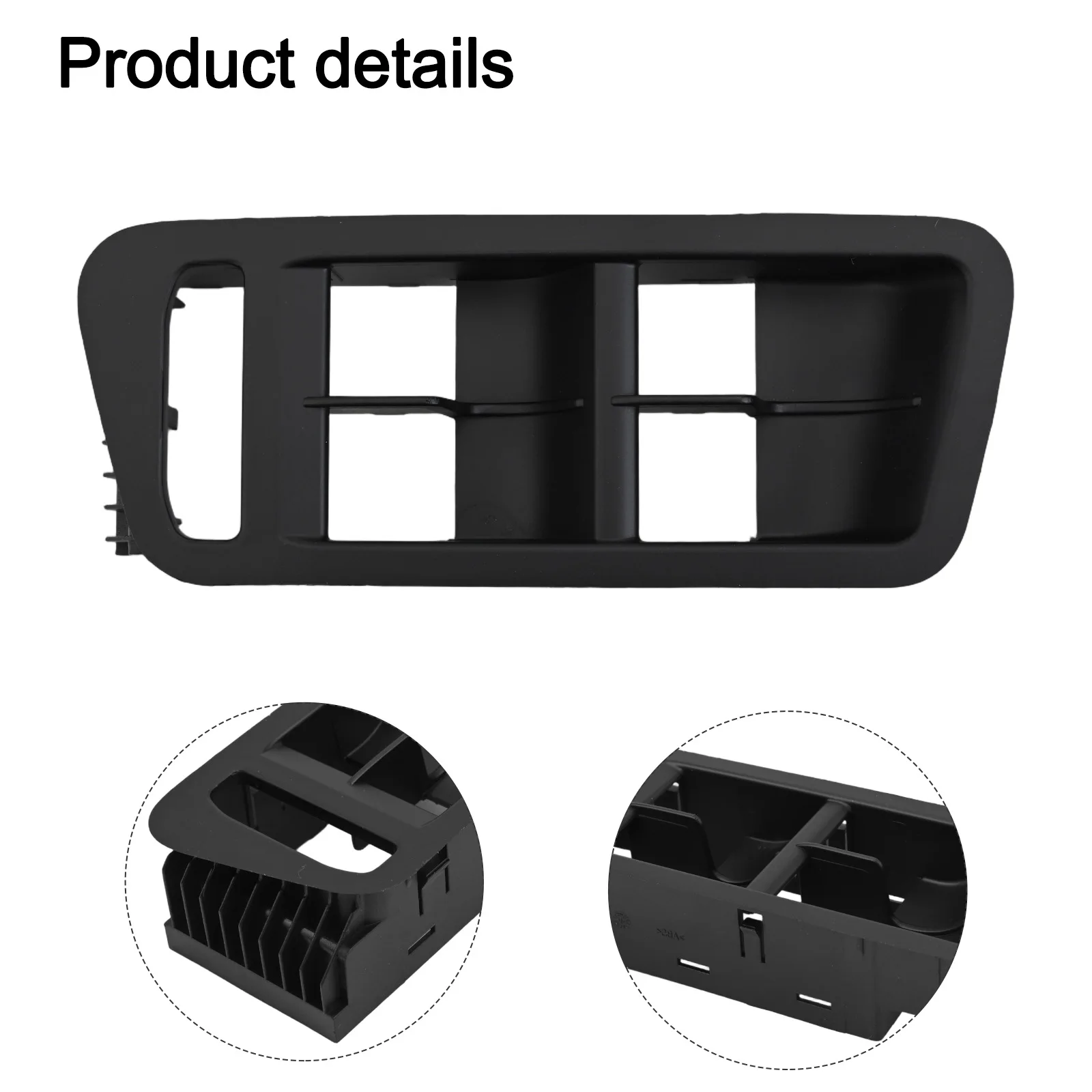 

ABS Material Window Lifter Switch Black Good Quality Materials Non-deformation Replacement Installation For GOLF 7