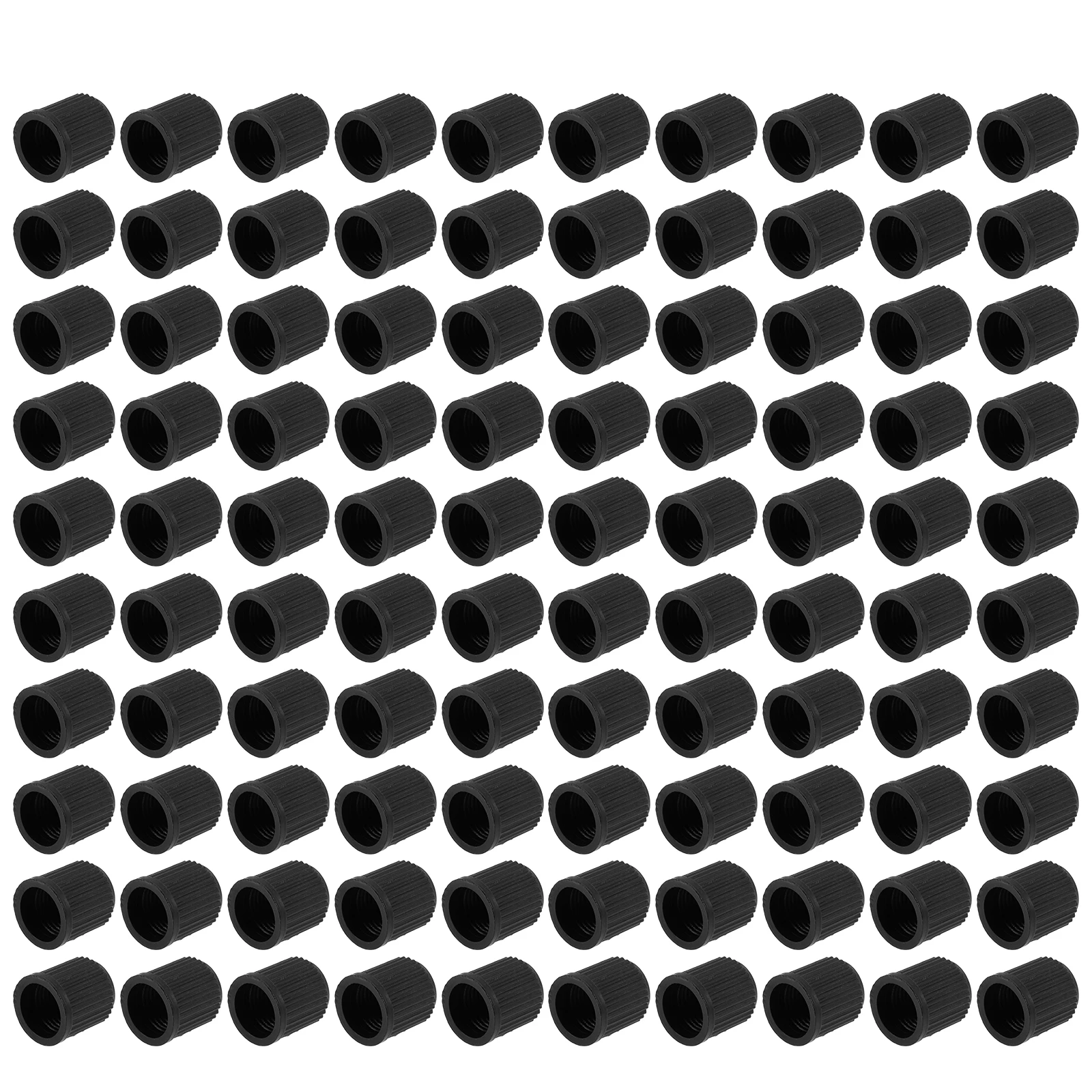 

100 Pcs Black Tire Valves Stem Caps Cover for Car Bike Motorbike Trucks Dust Proof Leak Proof Valve Nozzle Stem Covers