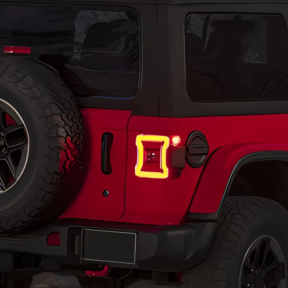 

Car Taillights Assembly for Jeep Wrangler 2007-2017 2018-2024 Auto LED Rear Back Lamps Upgrade Replacement Accessories