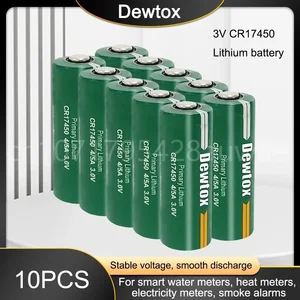 10pcs 3V CR17450 4/5A Litio de litio Manganeso Batería Agua Medidor Calefacción Medidor Agua Memoria Ram PLC PLC 12 mejores ventas CR17450 - №7