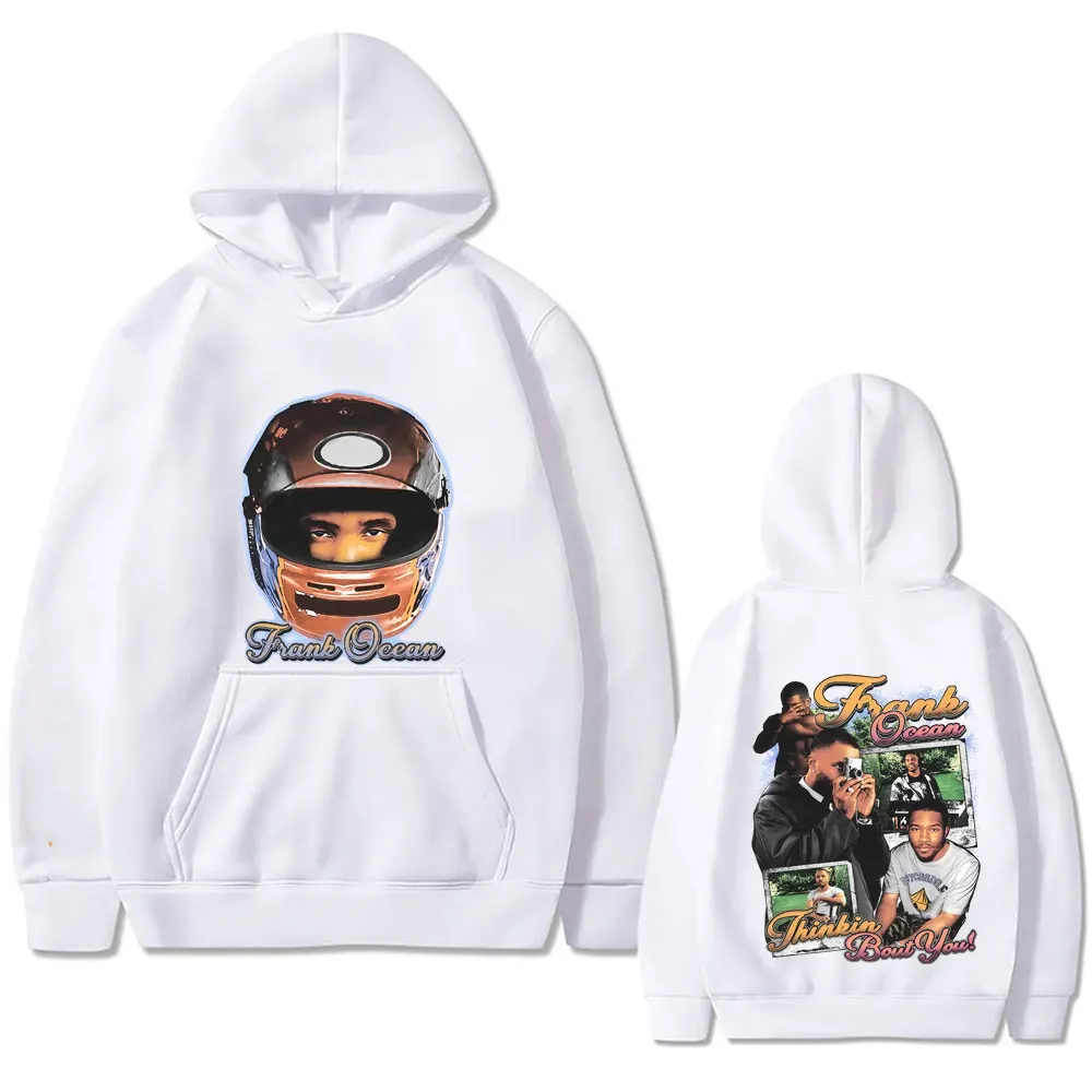Rapper Frank Fashion Hoodie Men Women Ocean Hip Hop Streetwear Blond Oversized Hoodies Unisex Casual Fleece Cotton Sweatshirt