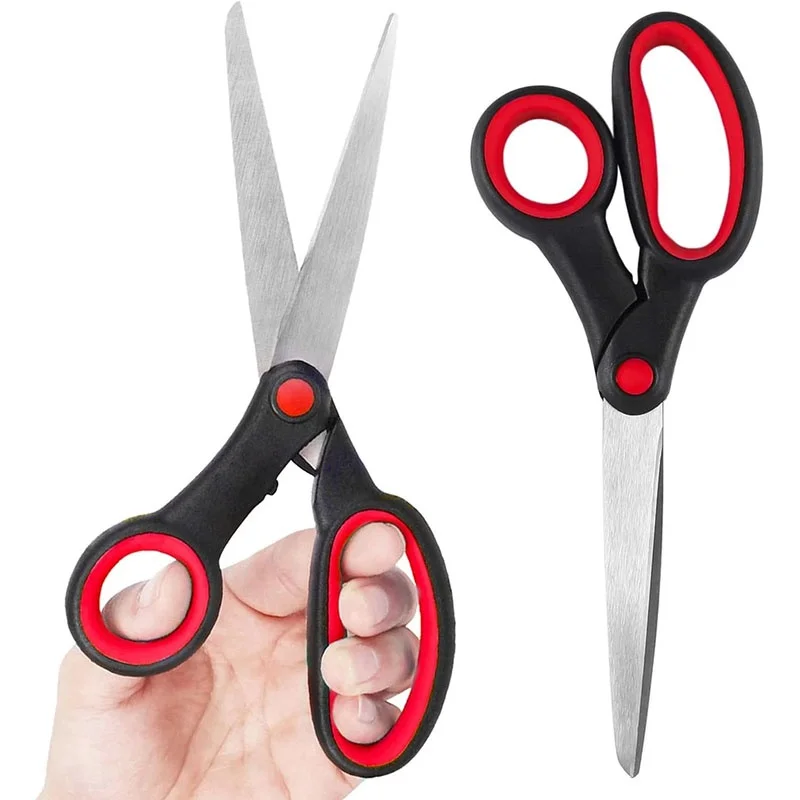 Stainless Steel Sharp Blades 3 Pcs Stainless Steel Sewing Scissors Home Office Stationery Supplies Office Desk Stationery Tools