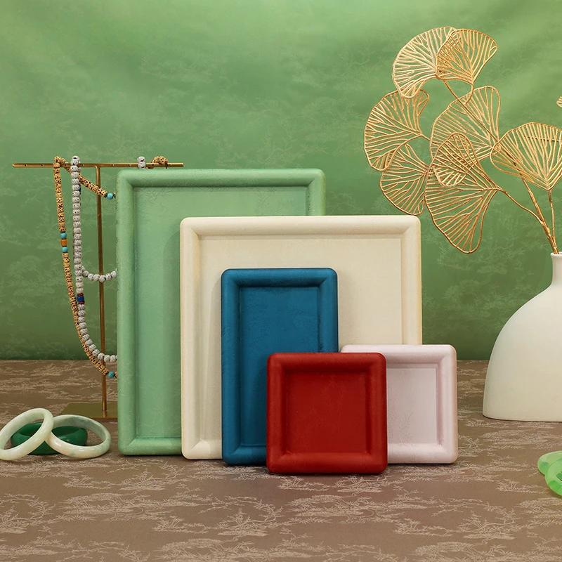 Jewelry tray, palace style light luxury jewelry, display tray, jade ware, jade bracelet, jewelry display, viewing tray