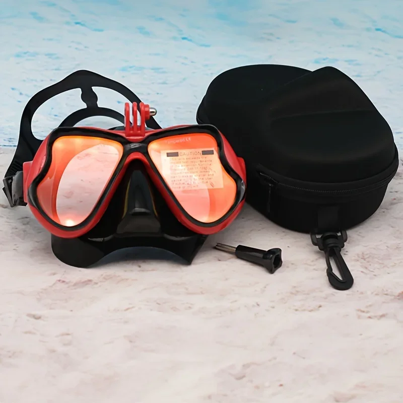 Professional Scuba Mask and Snorkel - with Camera Mount, Anti-Fog, UV Protection,Tempered Glass - Diving, Snorkeling