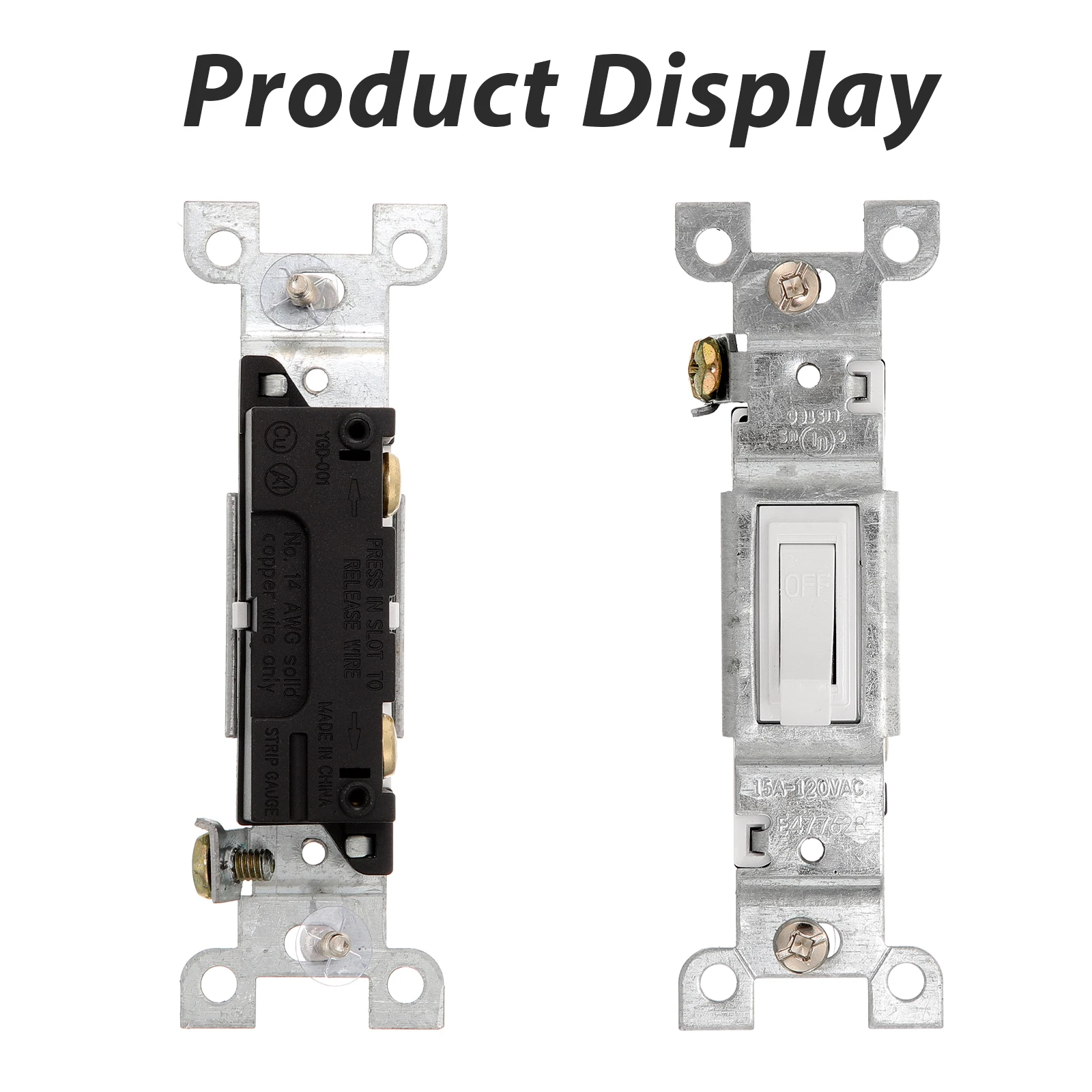 

Wall Single Pole Light Switch White Electrical Household Decor Power Outlet Multi Use Professional Electric Device Switch Socket