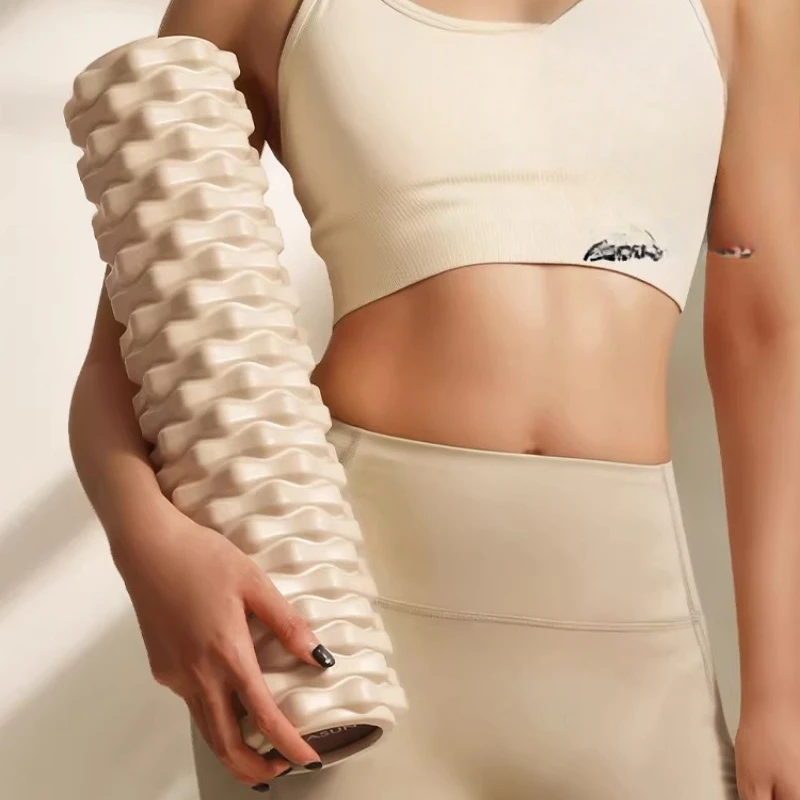 EVA Foam Roller Muscle Relax & Slim Legs, Deep Tissue Massage Stick for Home Yoga Gym, Beginner & Athlete Fitness Recovery Tool