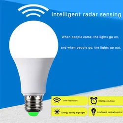 220V E27 7W 9W 12W 18W lampada a LED Auto Smart lampadina a infrarossi Bombillas a risparmio energetico casa portico microonde Radar sensore di movimento luce