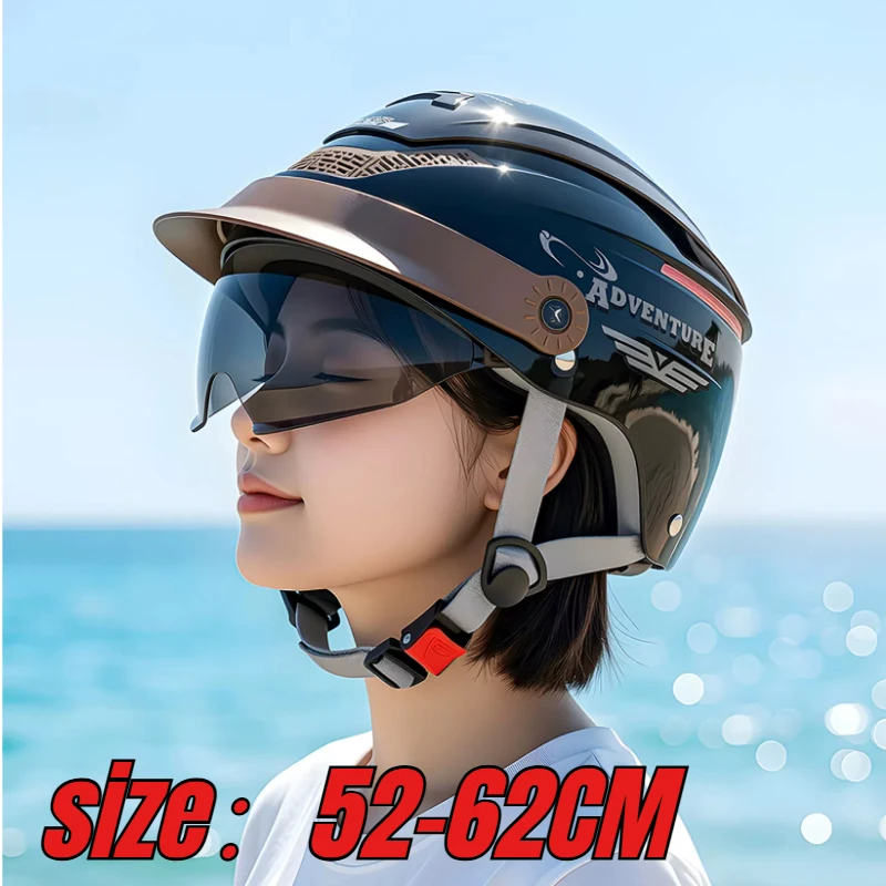 

New Summer Motorcycle Half Helmet Reflective UV Protection Lightweight Comfortable for Bikers