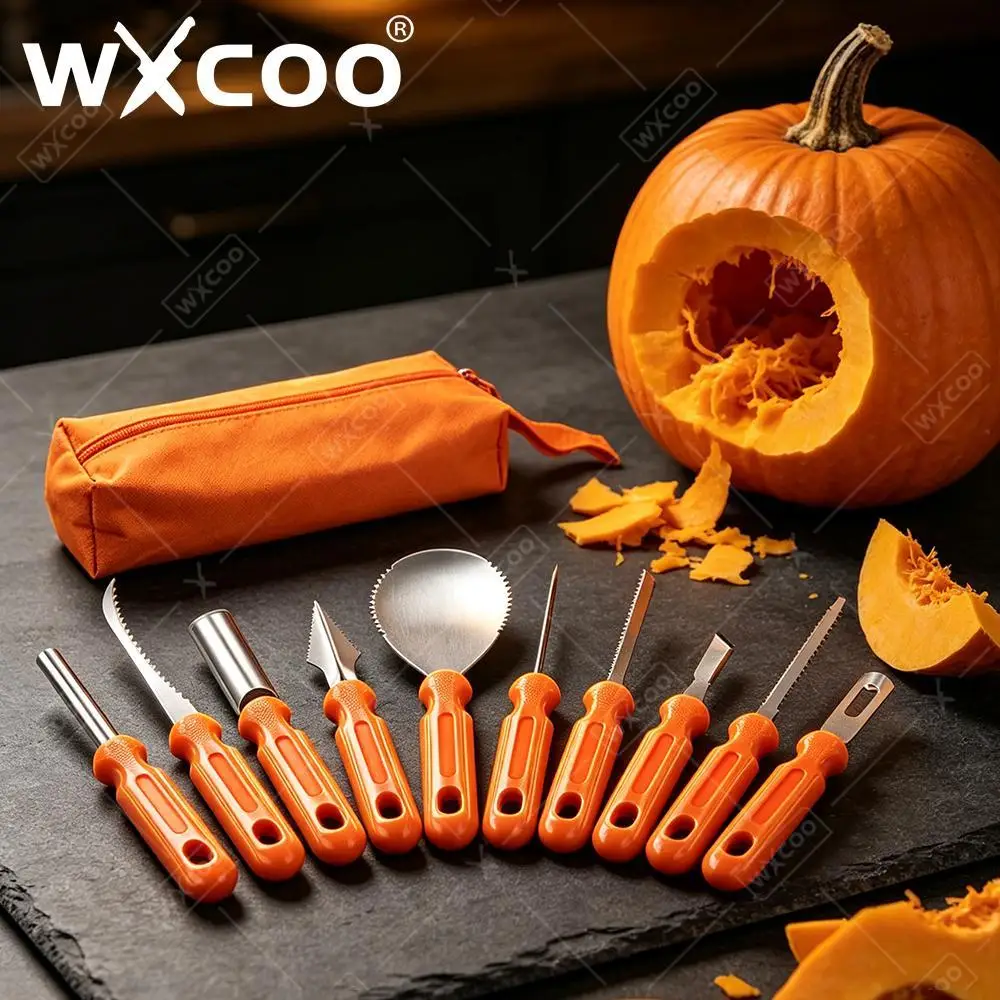 Halloween  Pumpkin  Carving  Cutter Tool Set Sculpting Lantern Pumpkin Carving Tool Decor for DIY Art Crafts Kids Adults