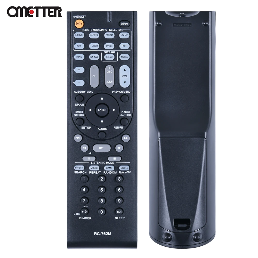 New RC-762M for Onkyo ht-r380 Remote Control AV Receiver HT-R290 HT-R390 HT-R538 TX-SR308 HT-S3400 HT-RC230 AVX290