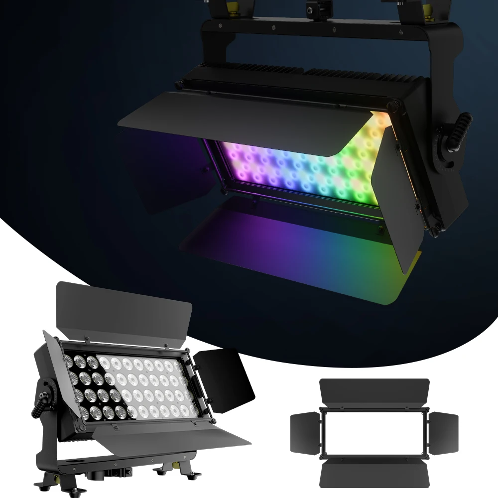 

Waterproof LED 44x10W RGBW 4in1 Flood Lighting Manually Programmed Scenarios for DJ Disco Theater Nightclub
