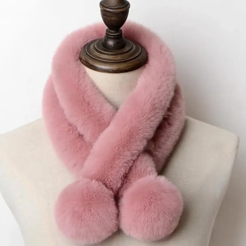 Plush Cross Scarf F… - image