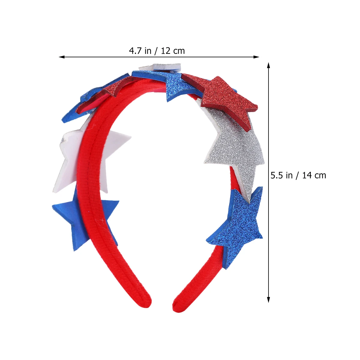 

Chic Headdress Hair Hoops Headb s Accessories Pentagram Design Lightweight Photo Props Independence Day Party Supplies